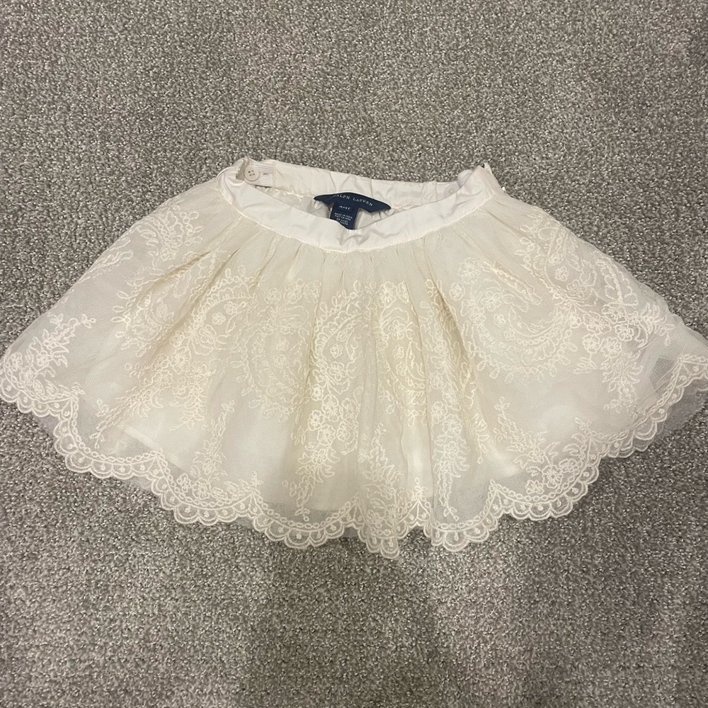Ralph lauren white skirt| 4T